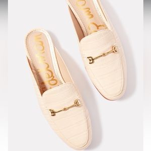 Sam Edelman Linnie Mule Eggshell croc embossed 8.5 NWB